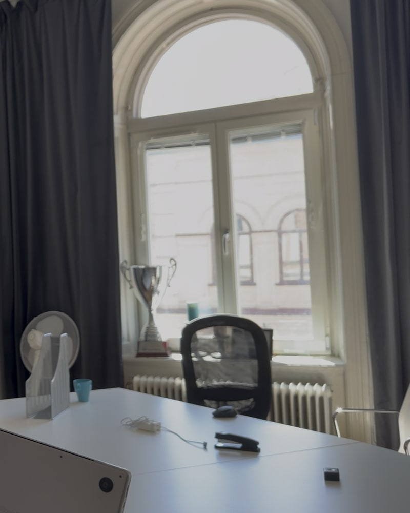 Joakim Jaksen på Synlighetsverkets kontor i Uppsala